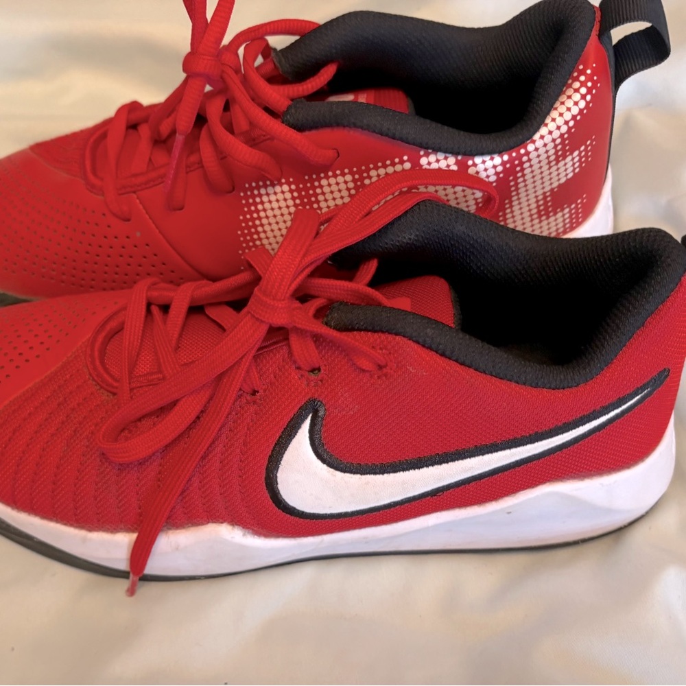 Nike Red and White Athletic Sneakers